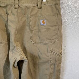 Carhartt Men's Rugged Flex Relaxed Fit Canvas Work Pant Multi Pockets Flat Front